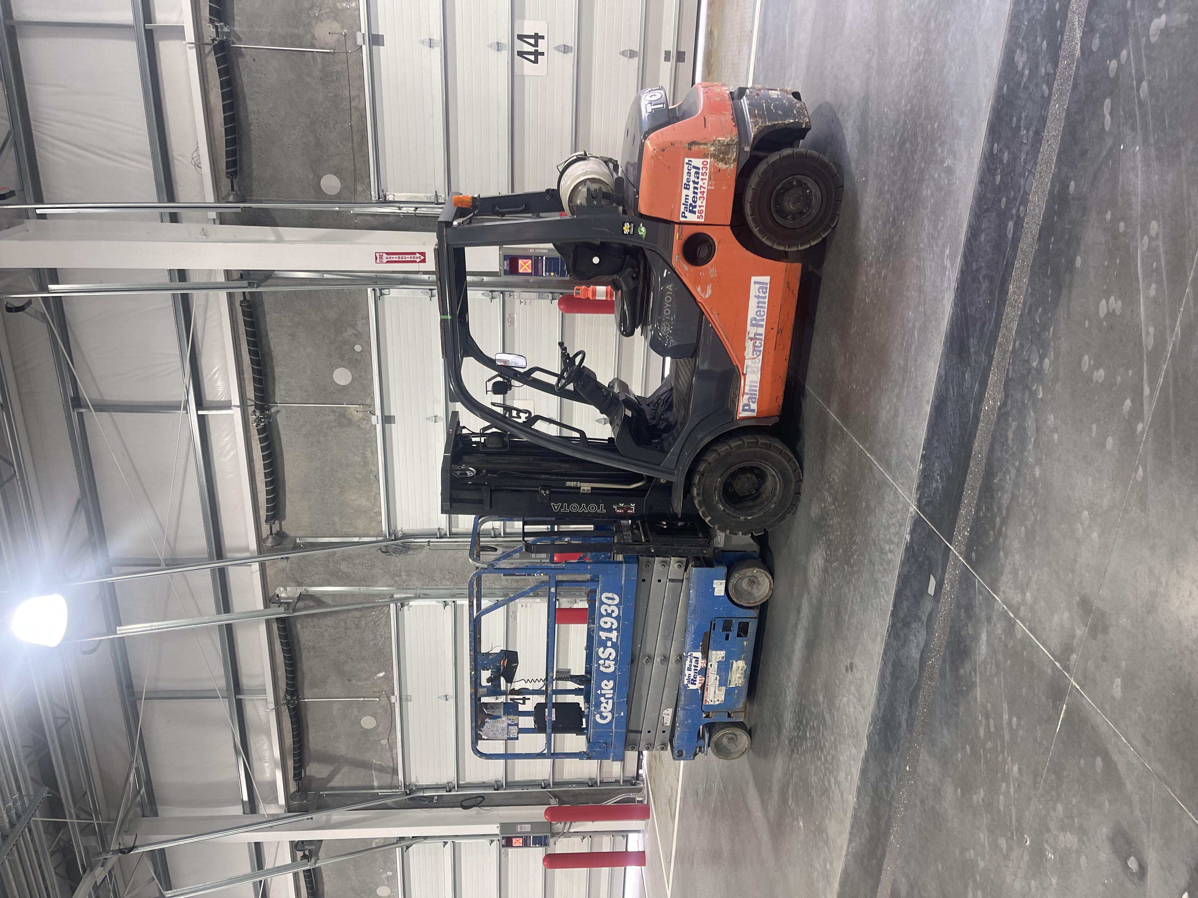 Palm Beach Rentals equipment supporting a South Florida project