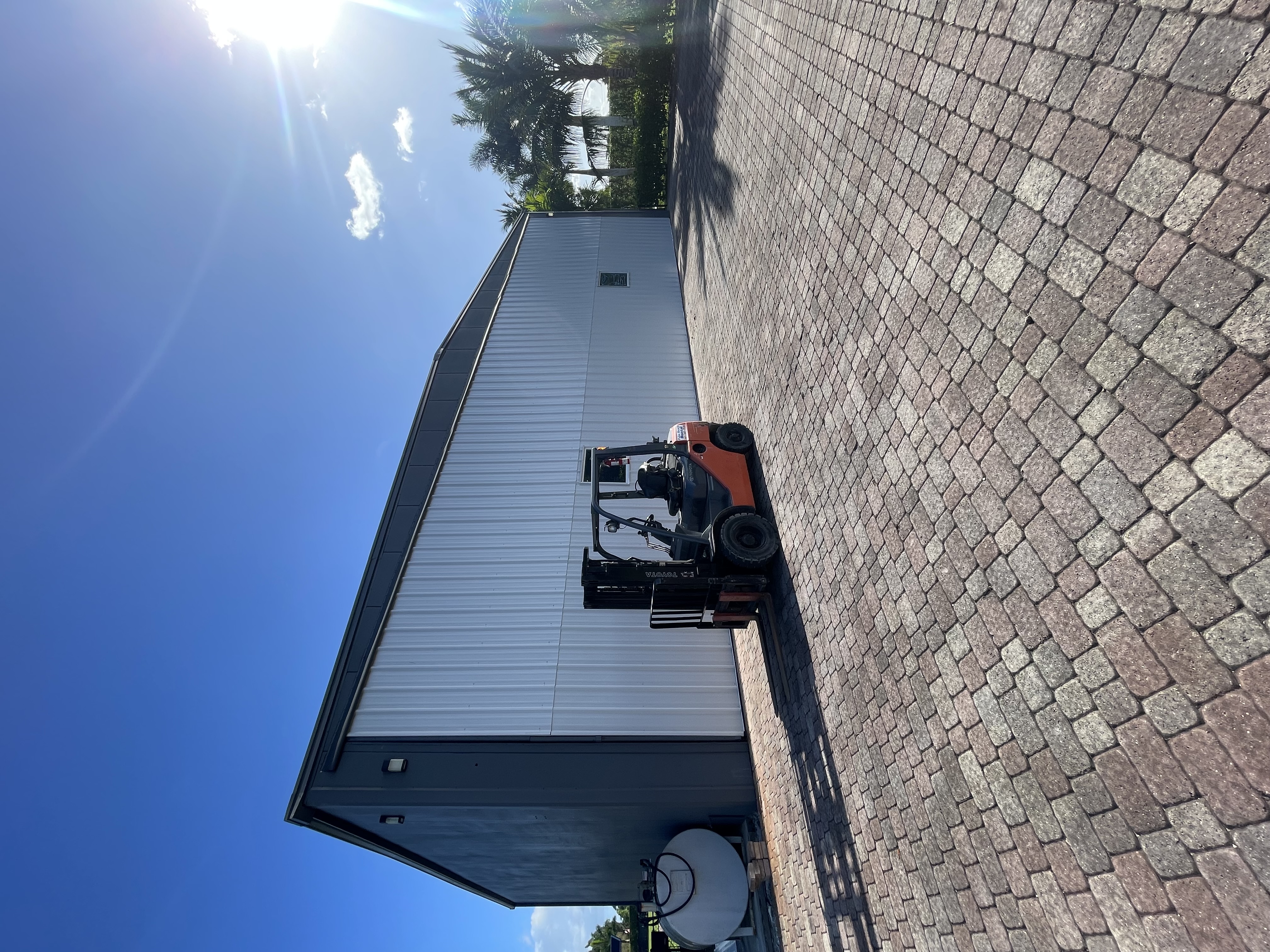 Palm Beach Rentals equipment positioned for jobsite delivery